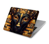 Gold Black Anubis Etui Coque Housse pour MacBook Air 13 (2022,2025) - A2681, A3113, A3240
