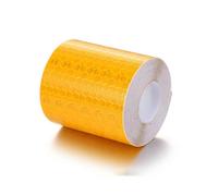 (Gold)Car Reflective Safety Warning Sticker, Reflective Protective Strip Film for Night Driving Safety, Fits Doors Bumpers, 2 Rolls