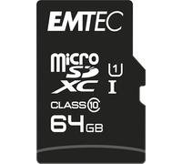 EMTEC Carte microSD ECMSDM64GXC10GP Elite Gold Classe 10 UHS-I U1 90MB/s 64 Go Noir/Or