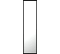 GOLD&CHROME UNIQUE DESIGN Miroir Mural, rectangulaire, avec Cadre en Aluminium thermolaqué, Surface Miroir Lisse, Installation Facile horizontalement ou verticalement, 120x60 cm, Noir