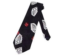 Gold City Cravate pour homme Las Vegas Casino - Noir - Taille unique, Noir