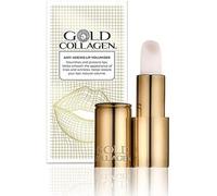 GOLD COLLAGEN Lip Volumiser - Baume à Lèvres Repulpant Antiage avec Huile de Noix de Coco, Ricin, Collagène Marin et Vitamine E - Baume à Lip Perlé Hydratant, Augmente le Volume des Lèvres à Usage