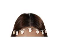 Gold Colour Tassels Pendant Head Chain Multi-layer Wedding Supplies Women's Accessories pour les occasions spéciales et les festivals(Silver)