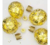 Gold Confetti Lot de 5 ballons 30,5 cm