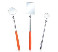 GOLD DEER 3Pack Télescopique Miroir d’Inspection Automatique Ensemble Miroir Bâton Miroir Extensible sur Un Bâton Mécanique Miroir avec Longue Poignée 360°Inspection Miroir Télescopique