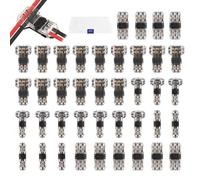 GOLD DEER Kit de 40 connecteurs de robinet pour connecteurs de fils basse tension 18-24 AWG, connecteurs de fils basse tension, connecteurs de type T 1 broche, connecteurs d'épissure de fils de type T