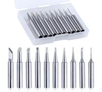 GOLD DEER Lot de 10 embouts de fer à souder 900M-T-I/B/K/D/C pour station de soudure HAKKO 936, 937, 907 Atten, Quick, Aoyue, Yihua, Vastar, Sywon, Tabiger, Soaiy et X-Tronic