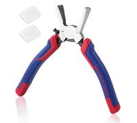 GOLD DEER Pince à briser le verre de 6 pouces Pince à briser le verre Pince à briser le verre à mâchoires courbées Pince à briser le verre Outil de coupe du verre Outil de bris pour mosaïques