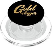 Gold Digger Funny Matching Couples Femme Gold Digger PopSockets PopGrip pour MagSafe