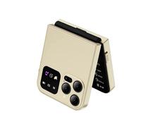 (Gold)Dual SIM A50 Pro Folding Mobile Phone with 2.4 Inch Display GSM Compatibility and Automatic Call Recording Feature