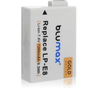 Gold Edition LP-E8 Batterie pour Canon EOS 550D 600D 650D 700D 1260mAh 7.4V 9,3Wh Plus de Puissance Que la Batterie d'origine