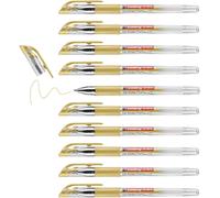 Gold Gel Ink Rollerball - 10 Pens 0.7 Mm - For Writing, Drawing, Mandalas, Bullet Journals