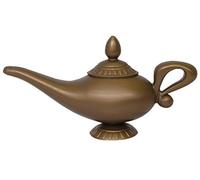Gold Genie Magic Prop Lamp Fancy Dress Accessory - Perfect for Movie Themed Fancy Dress - Pack of 1