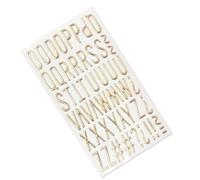 Gold Glittering Number Letter Sticker 3D Metallic for Scrapbooking Large for Embellishment Number Sticker