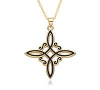 Gold Good Witch Celtic Knot Email Irish Amulet Collier Protection Love Pending Jewelry Gift