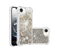 (Gold/Hearts,Multicolor)16e Compatible Sparkling Quicksand Coating Durable Back Cover for Phone