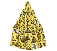 Gold-Horus-Pharaons Cape à capuche pour adulte Sorcière Égypte Costume d'Halloween