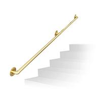 Gold il Escalier pour intérieur/extérieur - 0,3 m à 6,1 m antidérapant - Barre d'appui pour marches - Barre d'appui murale pour un accès sûr et une stabilité