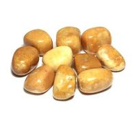 Gold Jade Tumble Stone (20-25 mm) - Lot de 5