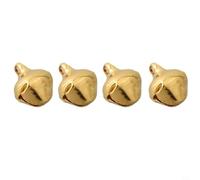 Gold Jingle Bells 12mm Metal Craft Pendants(14mm 50pcs)