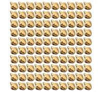 Gold Jingle Bells 6mm Metal Pendants for Crafts(10mm 100pcs)