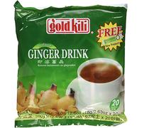Gold Kili Thé en Sachet Gingembre, 2 x 40 Sachets de 370.57 ml, Idéal pour la Digestion et le Soutien Immunitaire