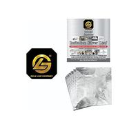 Gold leaf company Lot de 100 feuilles de feuille d'argent - 40,6 x 40,6 cm - Feuille de dorure pour dorure, art en résine, travaux manuels, peinture, artisanat d'art, décoration d'ongles, meubles