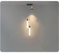 Gold Light Luxury Room Master Bedroom Head of A Bed Small Chandelier Modern Minimalist Net Red Simple Long Line Restaurantc,Lampe à Suspension