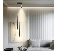 Gold Light Luxury Room Master Bedroom Head of A Bed Small Chandelier Modern Minimalist Net Red Simple Long Line Restaurantc,Lampe à Suspension