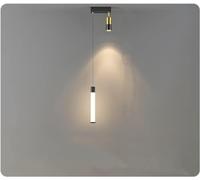 Gold Light Luxury Room Master Bedroom Head of A Bed Small Chandelier Modern Minimalist Net Red Simple Long Line Restaurantc,Lampe à Suspension