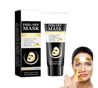 Gold Masque Peel Off Visage, Gold Peel-Off Mask, Peel-Off Anti-Wrinkle Face Mask, Golden Exfoliating Mask, Gold Foil Peel Off Face Mask, Gold Face Mask Moisturizes Reduces Wrinkles (1PC)
