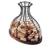 Gold Metal Cork Holder Basket for Red Wine(bronze)