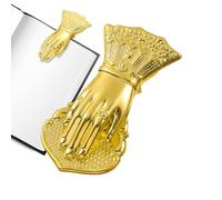 Gold Metal Lady's Hand Paper Clip: Vintage Document Clip | Elegant Bookmarks & Notebook Clip | Decorative Gold Clip for Junk Journals, Office, and Home Organization