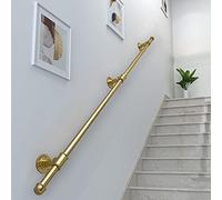 Gold Modern il Kit - Support mural intérieur/extérieur de 1,8 m - Garde-corps de sécurité d'escalier pour plus de sécurité et de style