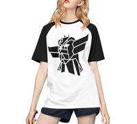 Gold%orak Japanese UFŏ%robot manga T-shirt de baseball à manches courtes pour femmes, design d'anime Grendizer, t-shirts à motif de robot classique, cadeau pour les fans du printemps et de l'été M