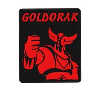 Gold%orak Japanese UFŏ%Robot Manga Tapis de Souris de Jeu antidérapant - Tapis de Bureau avec Bords Cousus, Tapis pour Ordinateur Portable/PC de Jeu, Accessoire de Bureau Cadeau Geek 7 x 8.6 in