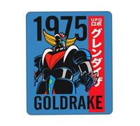 Gold%orak Japanese UFŏ%Robot Manga Tapis de Souris de Jeu antidérapant - Tapis de Bureau avec Bords Cousus, Tapis pour Ordinateur Portable/PC de Jeu, Accessoire de Bureau Cadeau Geek 8.3 x 10.3 in