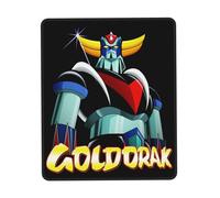 Gold%orak Japanese UFŏ%Robot Manga Tapis de Souris de Jeu antidérapant - Tapis de Bureau avec Bords Cousus, Tapis pour Ordinateur Portable/PC de Jeu, Accessoire de Bureau Cadeau Geek 7 x 8.6 in