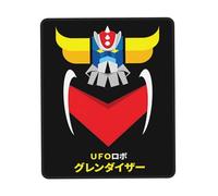 Gold%orak Japanese UFŏ%Robot Manga Tapis de Souris de Jeu antidérapant - Tapis de Bureau avec Bords Cousus, Tapis pour Ordinateur Portable/PC de Jeu, Accessoire de Bureau Cadeau Geek 7.9 x 9.5 in