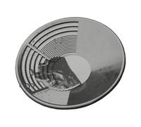 Gold Pan, Mining Tool, Ergonomic Gold Panning Equipment with Compact Construction, Ideal for Turbulence, Digging, River Bedrock, Mountain Prospecting, and Mineral Recovery, 13.78 inches
