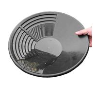 Gold Pan - Outil d'extraction d'or, outil d'orpaillage ergonomique de 35 cm pour les turbulences, creuser avec une prise confortable, équipement d'extérieur, bac de rivière pour l'exploration du subst