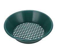 Gold Panning Kit 350mm | ABS Plastic Sifting Tray with Bottom Grid | Manual Gold Washing Tool for Beginners/River Mining/Outdoor Prospecting | Portable Green Pan