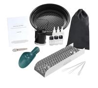 Gold Panning Kit - Sluice Box Portable Toy with Miner Moss, Complete Exploration Set with Pan, Scoop, and Panning Guide for Lake, River, Stream, Mountain, and Wilderness Activities