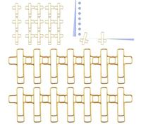 Gold Paper Clip Set - 100 Pieces Metal Book Binding Clamps for Desk Office Home Classroom Use for Document Organization for Study Work | Portable Stationery Holder Storage Accessories
