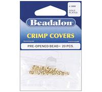 Gold-Plated Crimp Covers-4mm 20/Pkg