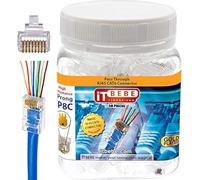 Gold Plated EZ RJ45 Cat6 Connector by itbebe Connector (50 Pieces)