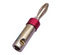 Gold Plated Speaker Plugs - Stable Audio Connection | 4mm Speaker Connector Wire Copper Banana Plugs | For Living Room Bedroom, Improved Conductivity Stable Plug And Unplug Red/Blue 14x10x1cm 10g For