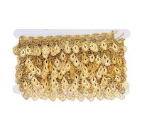 Gold Plated Tassel Sequins Delicate Bikini Body Chain, 10 Yards Waist Chain Belt for Party Beach, Unique Girlfriends or Sisters