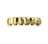 Gold Plated Tooth - Gold Plated Hiphop Tooth | Brace Caps Brace Teeth, Copper Tooth Caps Party For Cosplay Costumes, Portable Christmas Mouth Brace