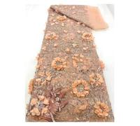 Gold Powder Sequin Wedding Dress Three-dimensional Lace Fabric Women Party Dresses(Color 5)